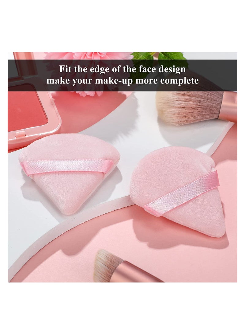 أوريتي بودرة قطنية نقية مصنوعة من قطن مخملي لتحديد منطقة تحت العينين والزوايا مع حزام 10 قطع باللون الوردي - Image 5