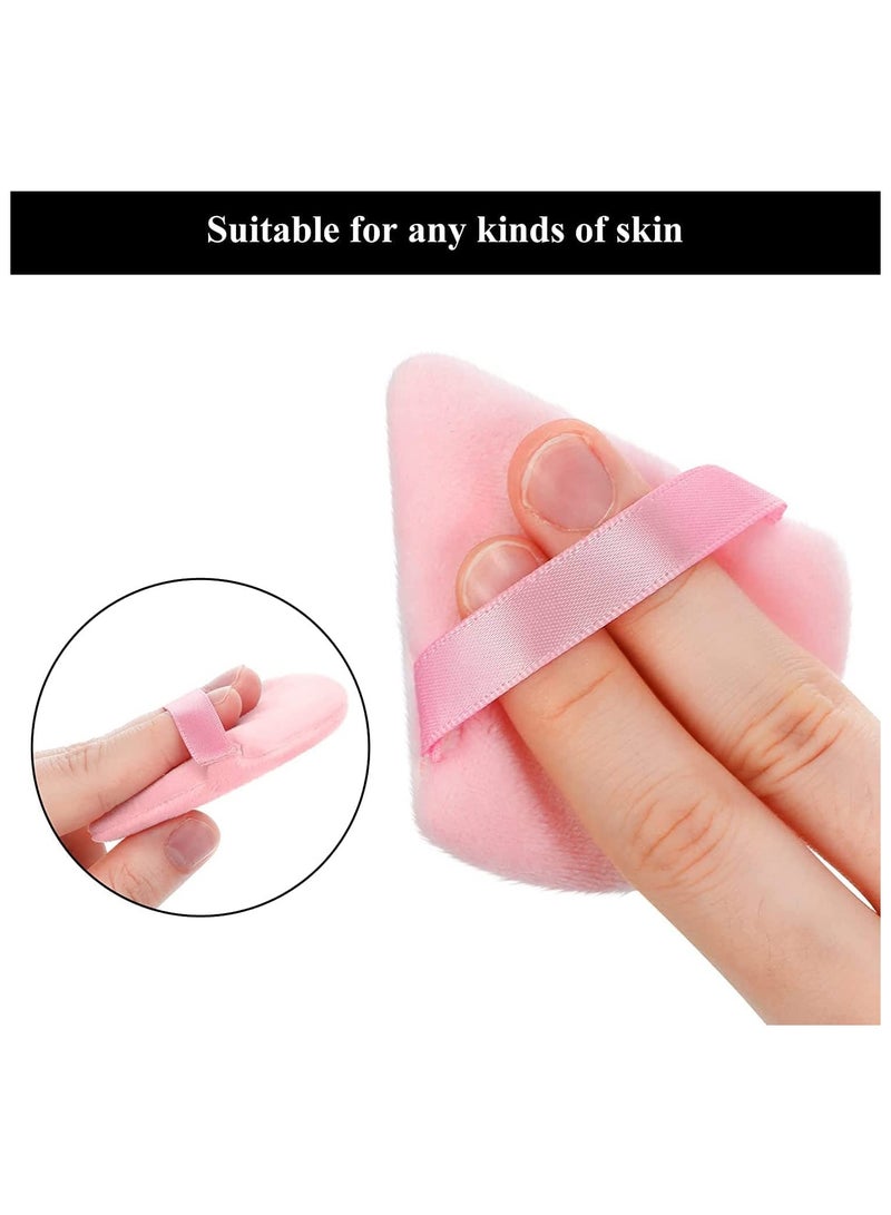 أوريتي بودرة قطنية نقية مصنوعة من قطن مخملي لتحديد منطقة تحت العينين والزوايا مع حزام 10 قطع باللون الوردي - Image 3