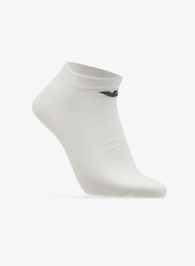 EMPORIO ARMANI  3 Pack Of Logo Ankle Socks for Men | Best Price UAE