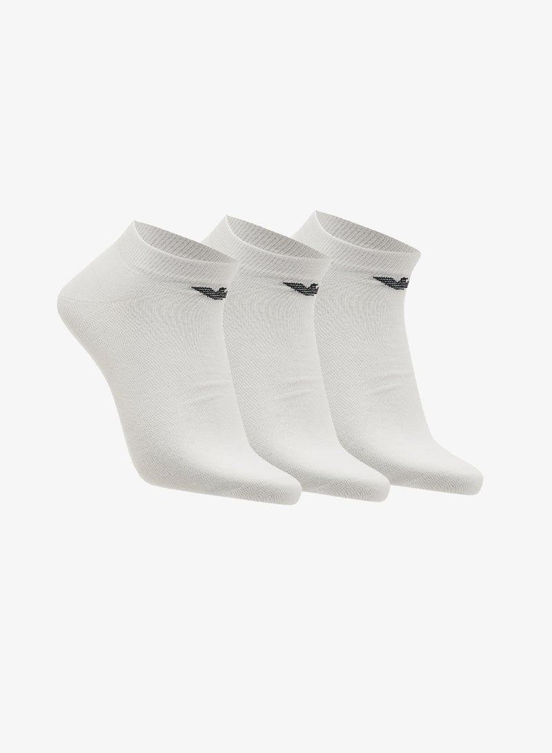 EMPORIO ARMANI 3 Pack Of Logo Ankle Socks - Image 1