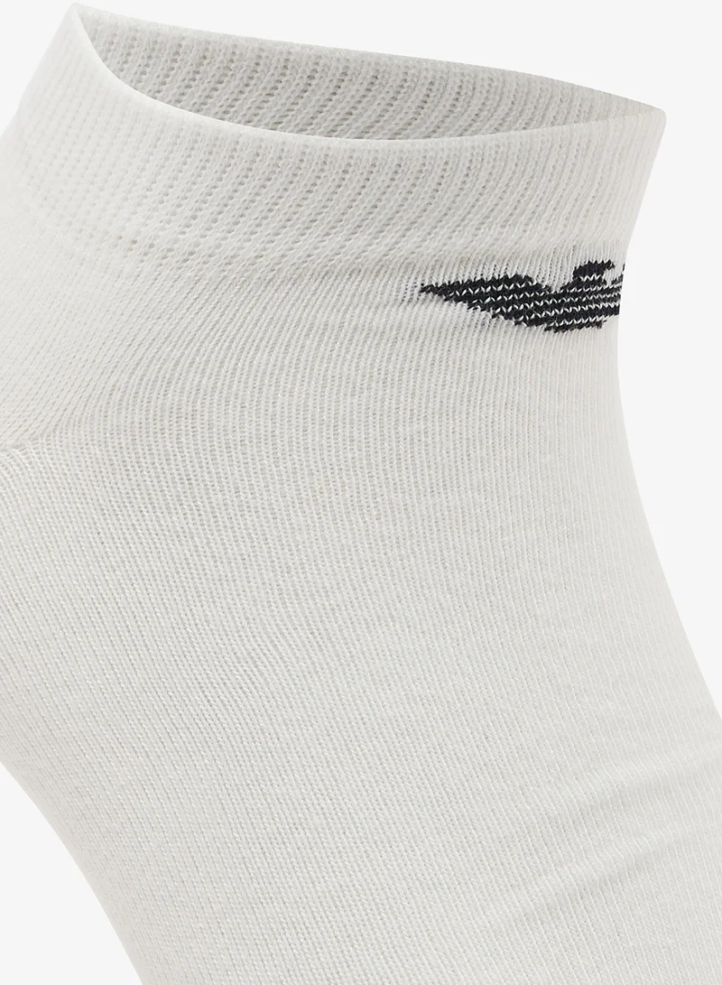 EMPORIO ARMANI  3 Pack Of Logo Ankle Socks for Men | Best Price UAE