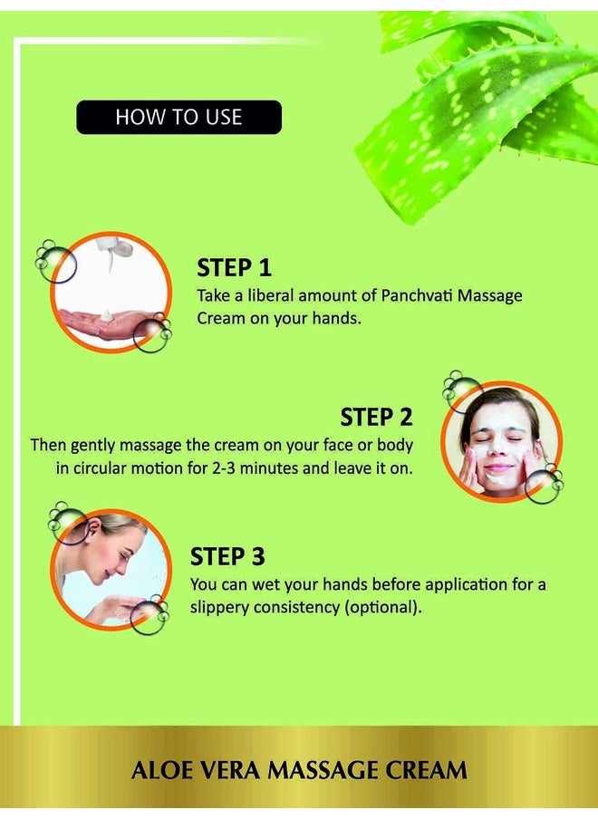 Panchvati Panchvati Herbals Aloe Vera Massage Cream 800 Ml  - Image 5
