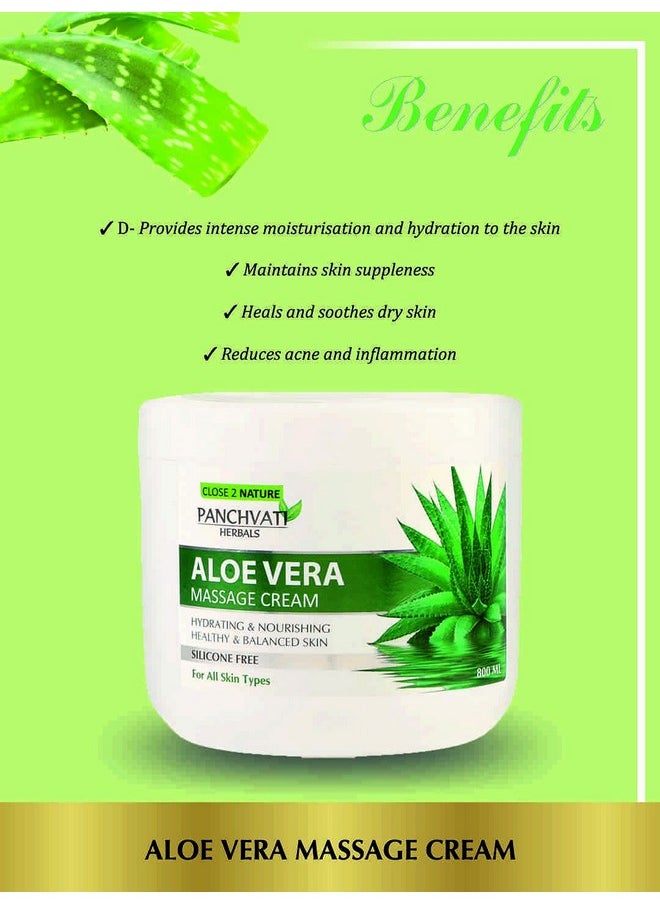 Panchvati Panchvati Herbals Aloe Vera Massage Cream 800 Ml  - Image 4