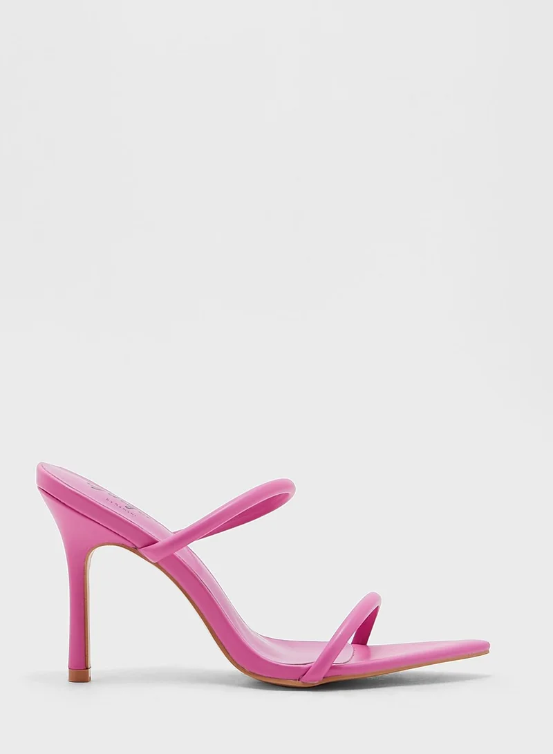 Ginger Double Strap Pointed Toe Mule Sandal