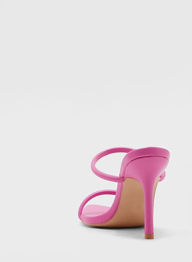 Ginger Double Strap Pointed Toe Mule Sandal