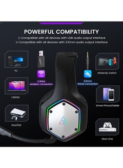 EKSA EKSA E1000WT Wireless Gaming Headset for PC PS4 PS5 Switch Xbox one  - Image 2