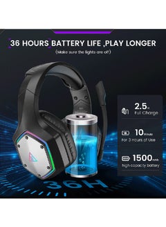 EKSA EKSA E1000WT Wireless Gaming Headset for PC PS4 PS5 Switch Xbox one  - Image 3