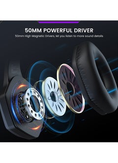 EKSA EKSA E1000WT Wireless Gaming Headset for PC PS4 PS5 Switch Xbox one  - Image 4