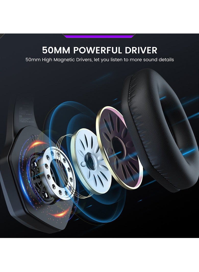 EKSA E1000WT Wireless Gaming Headset for PC PS4 PS5 Switch Xbox one - Image 4