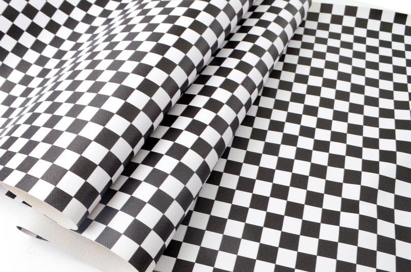 Wento Soft Faux Leather Rolls 15â€ x 54â€ Checker PU Leather Sheets Roll Very Suitable for Leather Crafts,Coversï¼ŒHolster,Wallet - Image 2