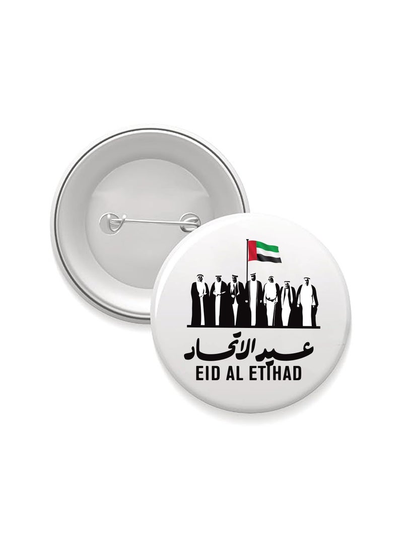 برينت شوب فور مي شارة زر عيد الاتحاد - شارة زر دبوس خلفي مستديرة - مثالية لاحتفالات عيد الاتحاد والمدرسة والمناسبات - إكسسوار مثالي لحقائب الظهر والسترات والقبعات - Image 1