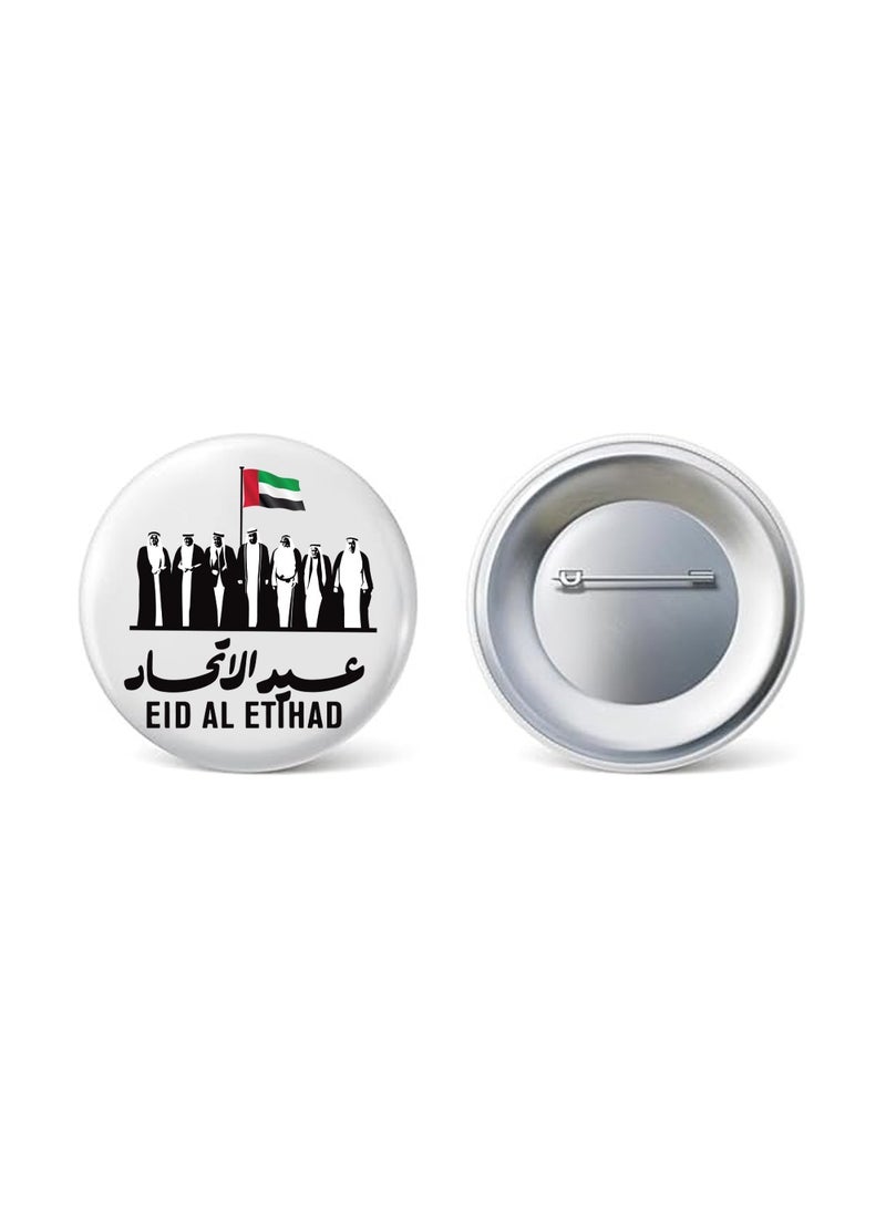 برينت شوب فور مي شارة زر عيد الاتحاد - شارة زر دبوس خلفي مستديرة - مثالية لاحتفالات عيد الاتحاد والمدرسة والمناسبات - إكسسوار مثالي لحقائب الظهر والسترات والقبعات - Image 3