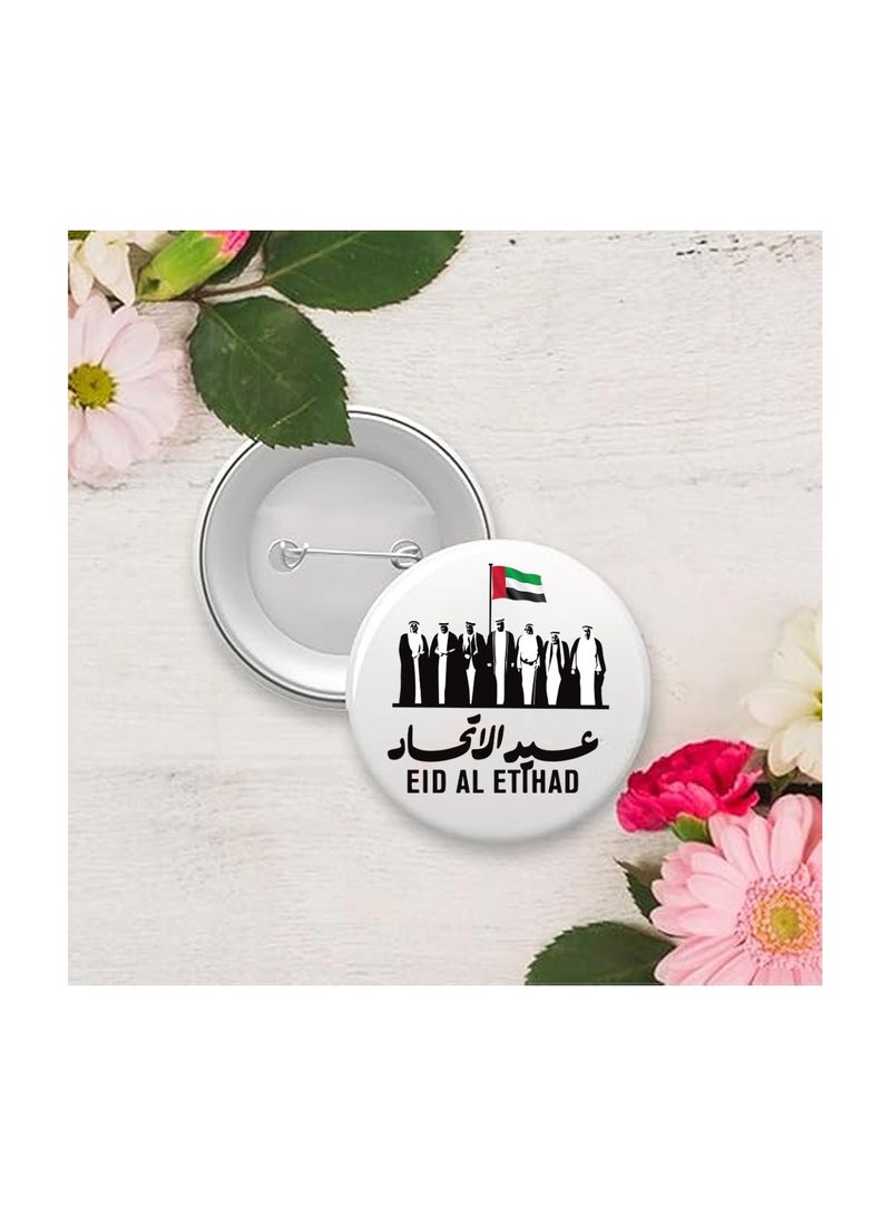 برينت شوب فور مي شارة زر عيد الاتحاد - شارة زر دبوس خلفي مستديرة - مثالية لاحتفالات عيد الاتحاد والمدرسة والمناسبات - إكسسوار مثالي لحقائب الظهر والسترات والقبعات - Image 4