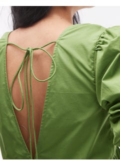 TOPSHOP Poplin Puff Sleeve Top  - Image 3