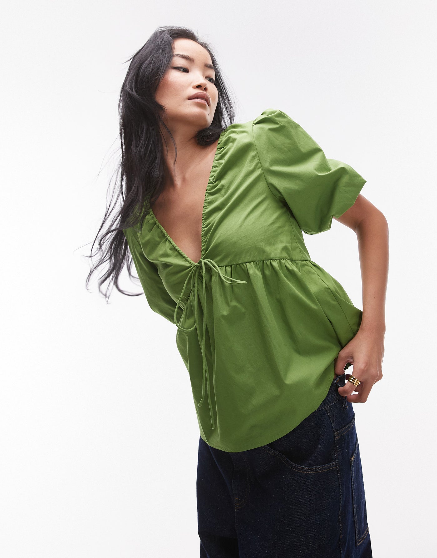 topshop ruffle top