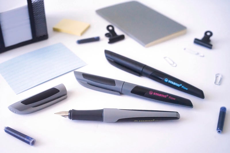 STABILO Fountain Ink Pen | Medium Nib | Flow ACTIVE | Black - Image 4