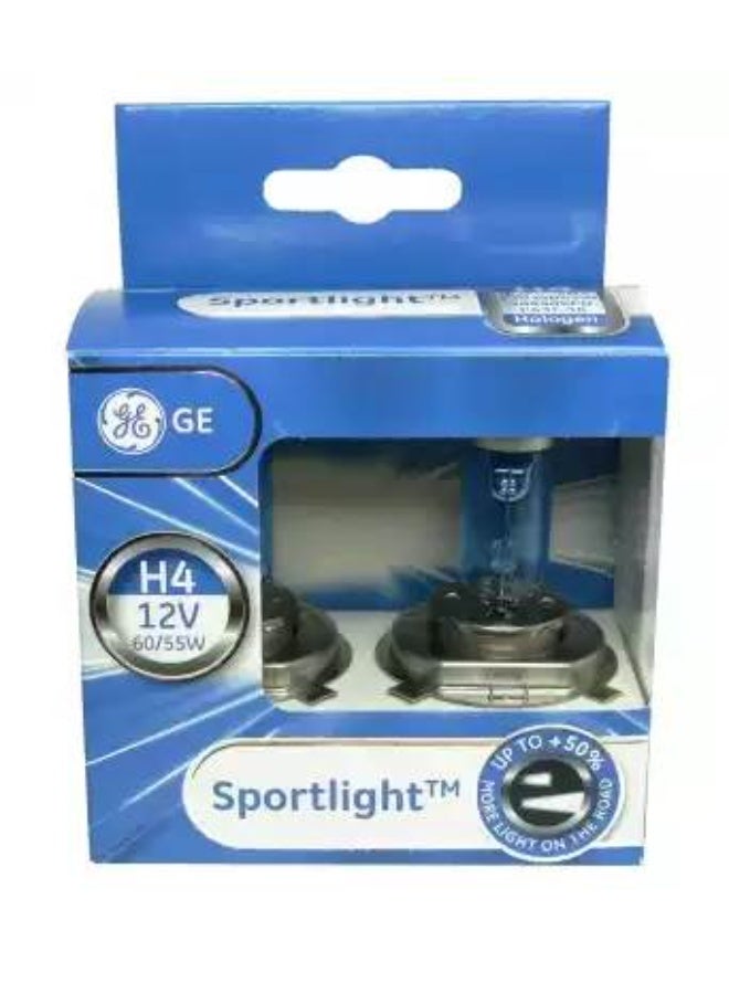 جي إي مصباح TU 50440SPU فضي رياضي H4 12 فولت GE2 MIH (طقم مكون من قطعتين) - 93013292 - Image 2