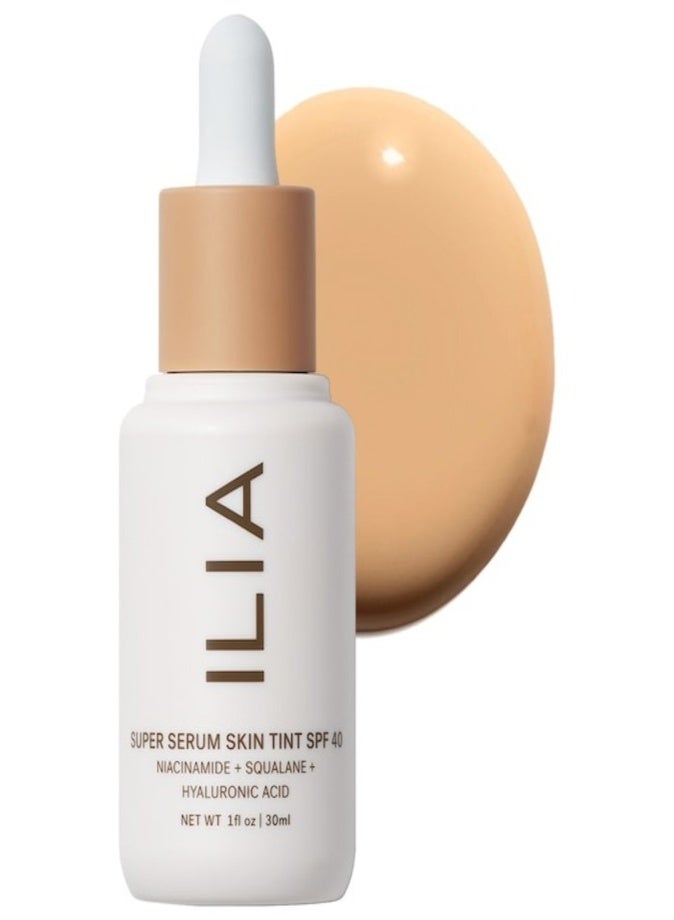 ILIA Super Serum Skin Tint SPF 40 – Diaz ST7 - Light-medium with neutral undertones Fragrance-Free Lightweight Foundation 30ml - Image 1