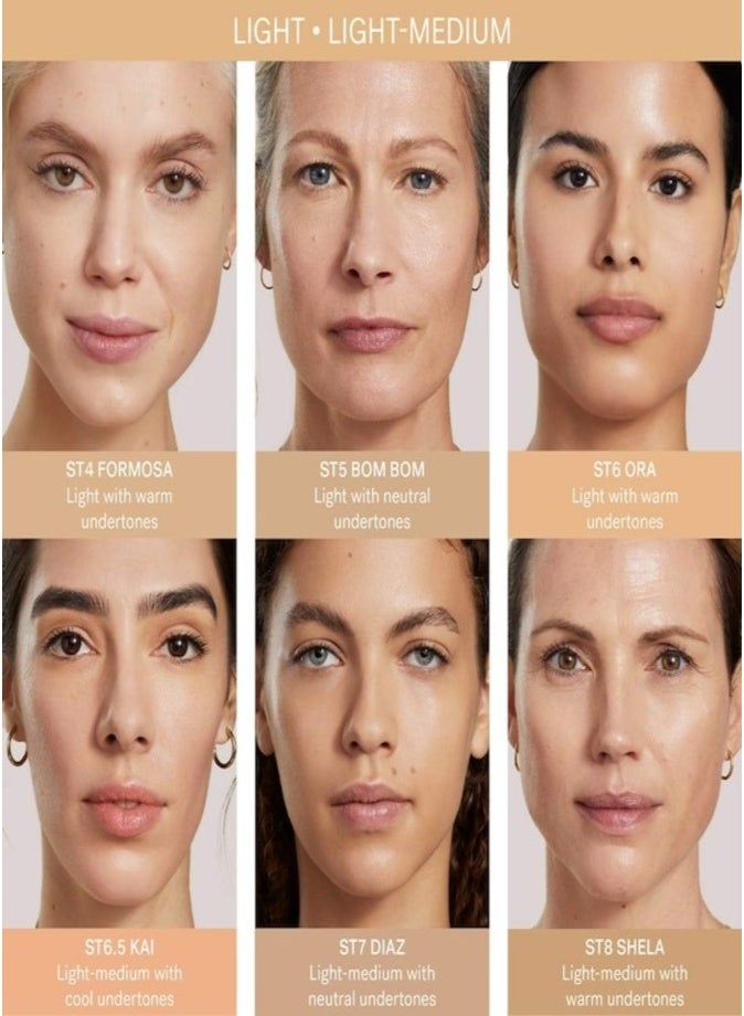 ILIA Super Serum Skin Tint SPF 40 – Diaz ST7 - Light-medium with neutral undertones Fragrance-Free Lightweight Foundation 30ml - Image 3