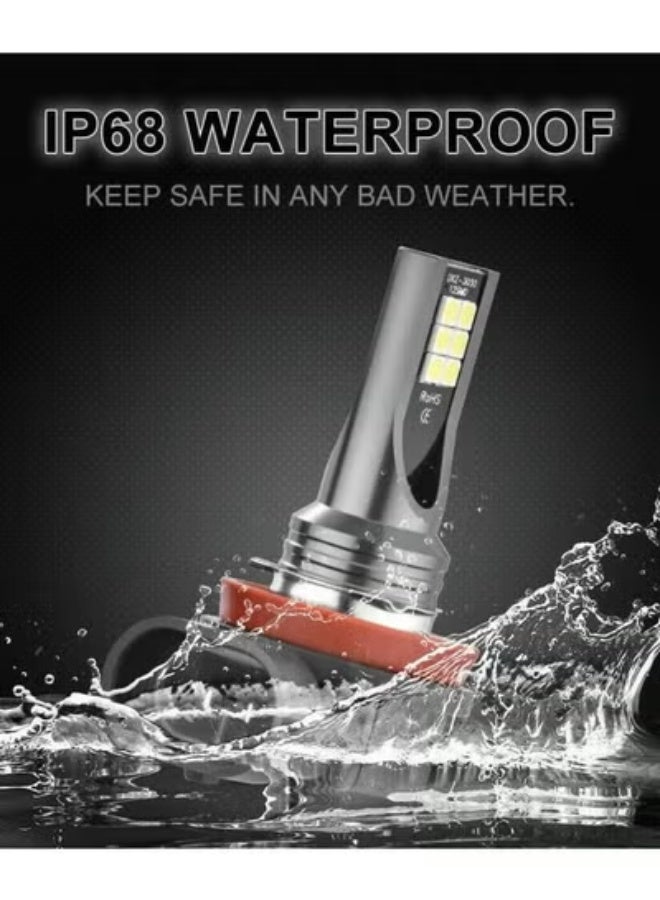 1PC H8 H11 LED Bulb 12smd 110W LED Car Fog Lights Automotive Headlamp DC12-24V 6500k Super Bright Auto Fog Lamp Car Lights - Image 2