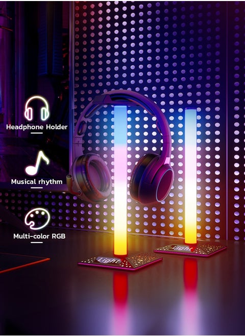 Smart LED Light Bars, RGB Flow Light Bar, Gaming Lights, Ambient Lighting with 40 Scene Modes and Music Sync Modes,Bluetooth Color Light Bar for Gaming Setup, Entertainment, PC, TV, Room Decor