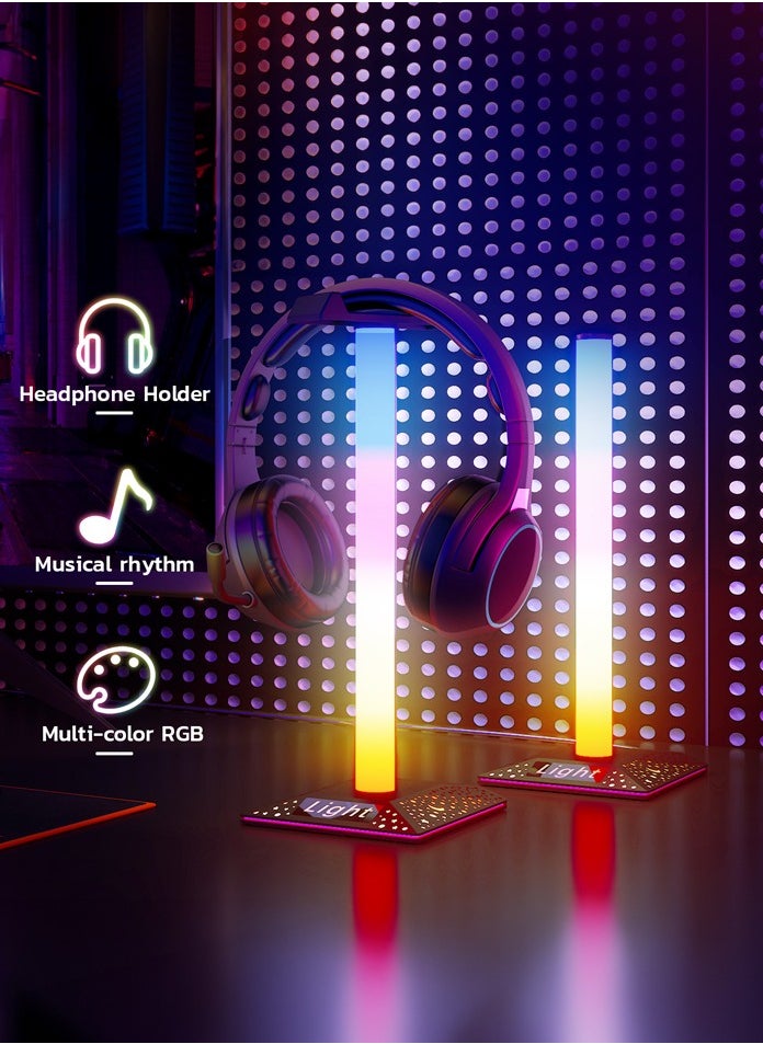 Smart LED Light Bars, RGB Flow Light Bar, Gaming Lights, Ambient Lighting with 40 Scene Modes and Music Sync Modes,Bluetooth Color Light Bar for Gaming Setup, Entertainment, PC, TV, Room Decor