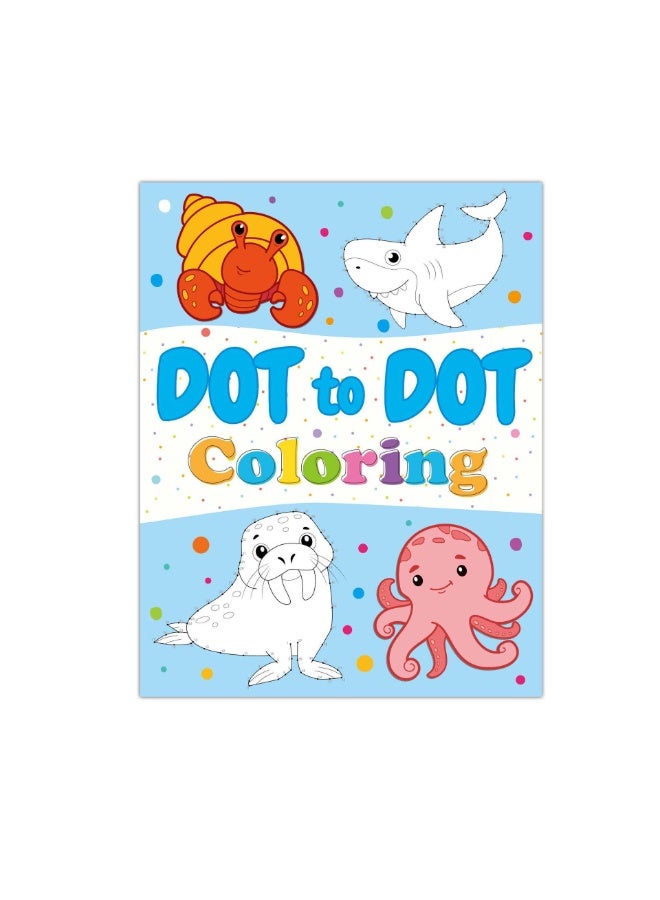 Capstro Dot to Dot Coloring Book for Kids – 50 Connect the Dots Activity Pages with Ocean -Themed, Number Connection Puzzles, Coloring Activity Book, Fine Motor Skills Practice - Image 1