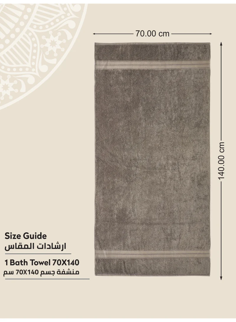 Donetella Premium 100 % Combed Cotton 1-Pcs Bath Towel(70 X 140 CM) 600 GSM Large Towel, Highly Absorbent, Quick Dry,Best Towel for Bathroom, Spa And Hotel