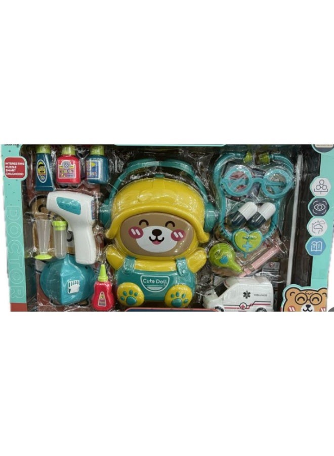 Cute  Doctor Set for Kids - Includes Stethoscope and Thermometer - Educational Role-Play Medical Kit - Model 61059 - Image 3