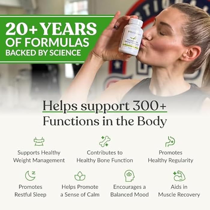 BiOptimizers مكمل بي آي أوبتيميزرز المغنيسيوم المتقدم بجرعة 500 ملغ - 7 أشكال من المغنيسيوم: غليسينات، ماليات، سترات، والمزيد - دعم طبيعي للنوم والوظائف الإدراكية - 30 كبسولة - فيتامينات مهدئة - Image 2