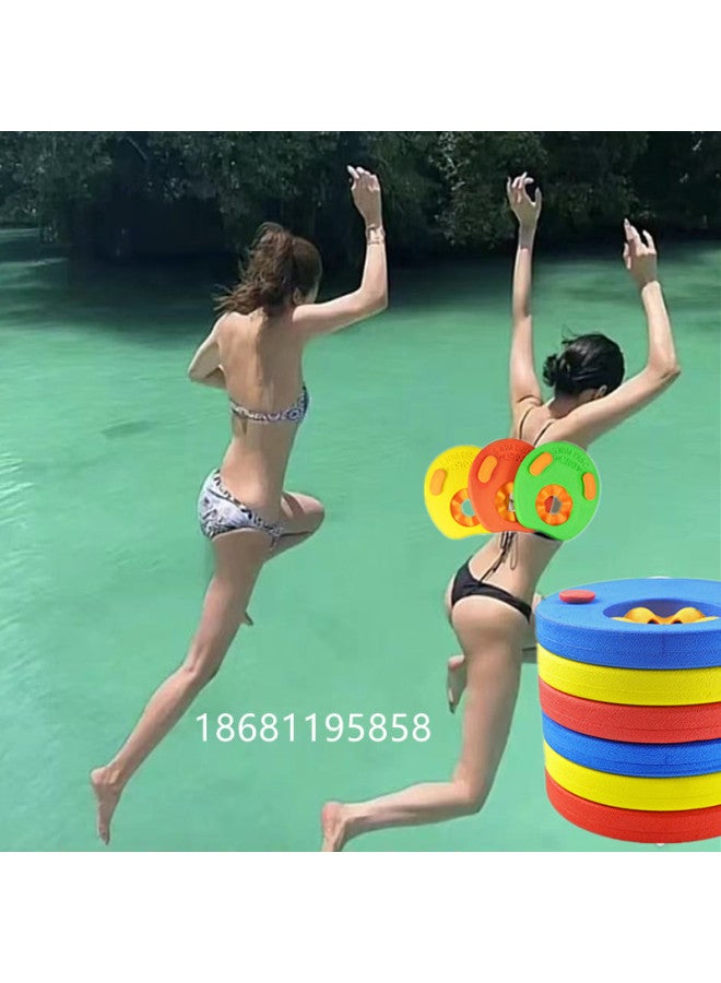 Generic Eva Material Children's Swimming Arm Floats Buoyancy Water Sleeves Outdoor Sports Swimming Aid Arm Bands Flotation Board-Color:Dragon Version Powder 1 - Image 2