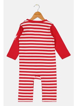 Liverpool Toddlers Girl Graphic Print Long Sleeve Rompers, Red  - Image 2