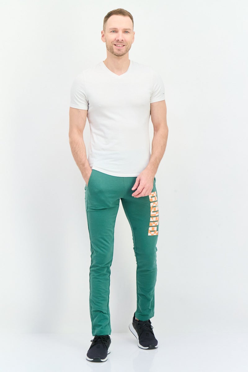 PUMA سروال رياضي خارجي ضيق للرجال، أخضر - Image 4