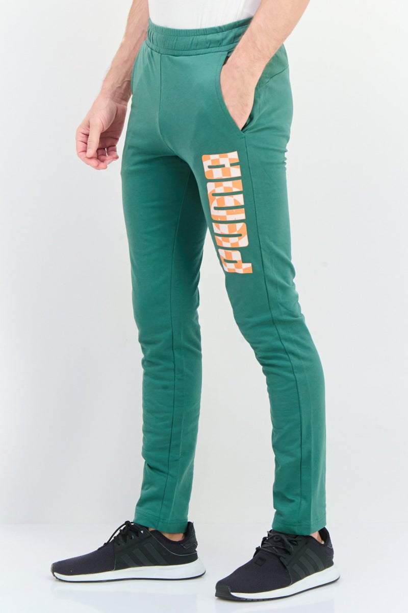 PUMA سروال رياضي خارجي ضيق للرجال، أخضر - Image 2