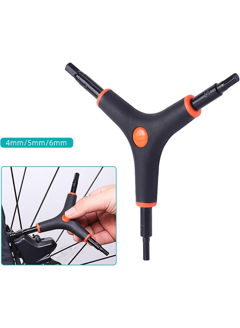 GGOOT Hex Tool Set - Triple Head Wrench, Steel Hexagon Key | Ergonomic Repair Tool, Non-Slip Hex Spanner, Durable Hand Tool, Multipurpose Repair Kit, Compact Hardware Set Efficient Maintenance Bike  - Image 4