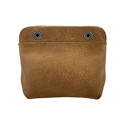 Hide & Drink, Leather Double Snap Pouch, Coin Purse, Cash & Card Holder, Cable Organizer, Makeup, Handmade Includes 101 Year Warranty (Single Malt Mahogany) - Image 5