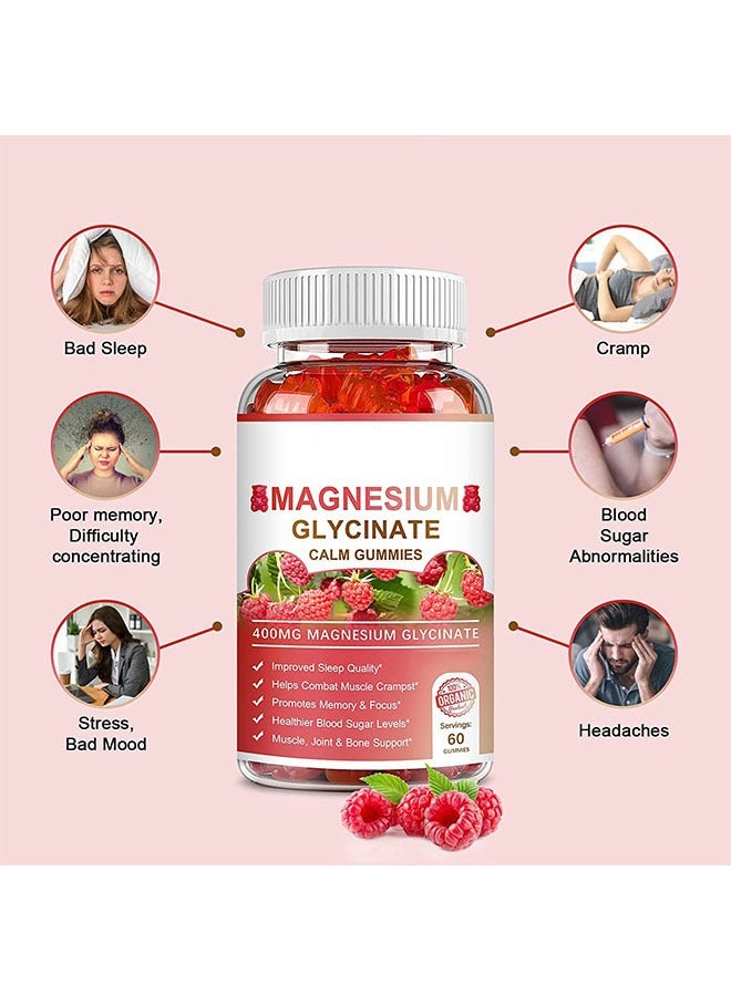 WelnessWays Magnesium Glycinate Chelate Supplement 60 Capsules, 400mg for Each Cap, Gluten Free, Non GMO with Organic Vegetables for Sleep, Calm, Anxiety, Muscle Cramp and Stress Relief  - Image 3