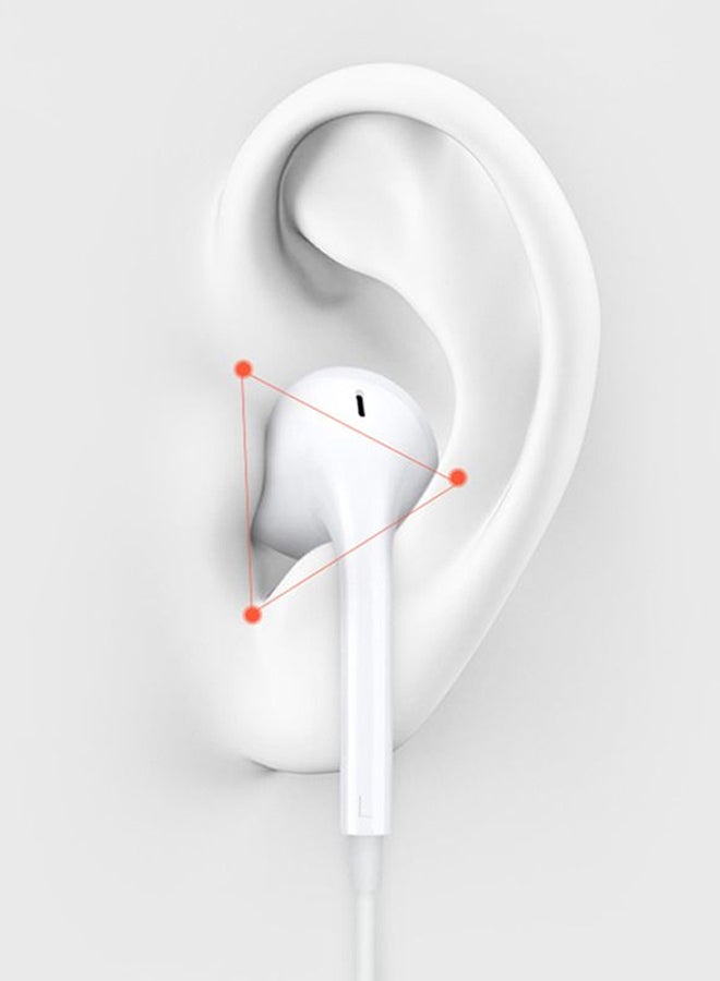 BOLICE Type-C Wired Earphones for iPhone 15 Hi-Fi Stereo Sound with Built-in Mic and Volume Control - White - Image 4