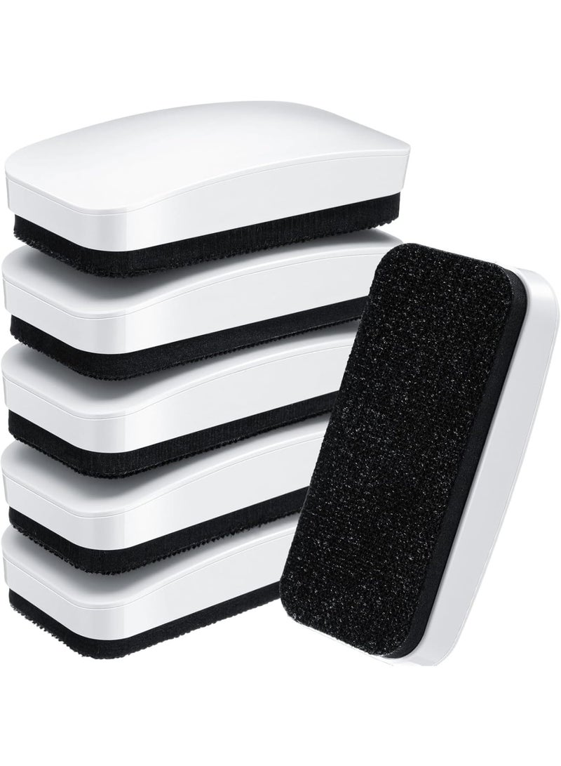 SYOSI Magnetic Dry Erase Eraser, 6 Pack, for Glass Board, Calendar, Whiteboard, Office and School Supplies, Lightweight, Efficient Erasing, Durable Design, Easy Storage (Pure White) - Image 1