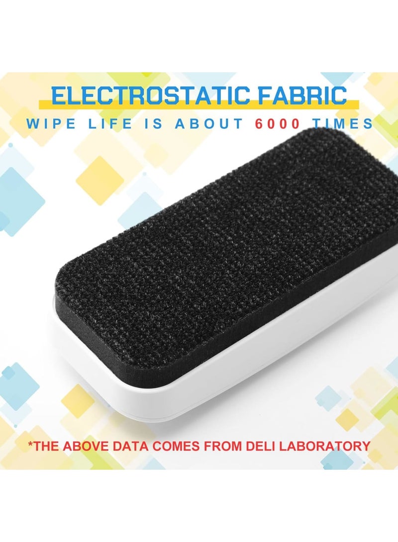 SYOSI Magnetic Dry Erase Eraser, 6 Pack, for Glass Board, Calendar, Whiteboard, Office and School Supplies, Lightweight, Efficient Erasing, Durable Design, Easy Storage (Pure White) - Image 2