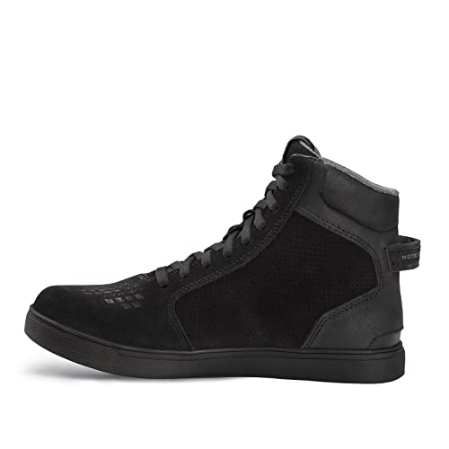SHIMA SX-2 EVO Men's Motorcycle Shoes/Boots: Reinforced Leather, 4 Colors, TPU & ArmorPlus Ankle Safety, Breathable Suede & 3D Mesh, Anti-Slip Sole (Blue, 14) - Image 3