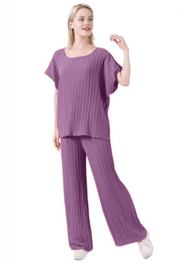 Free Size Outfits for Women Summer Trendy Clothing Set Womens Loose Fit 2 Piece Loungewear Sets - Image 1