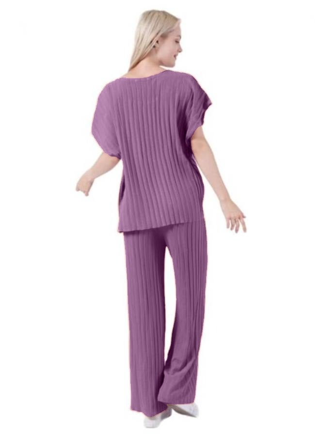 Free Size Outfits for Women Summer Trendy Clothing Set Womens Loose Fit 2 Piece Loungewear Sets - Image 2