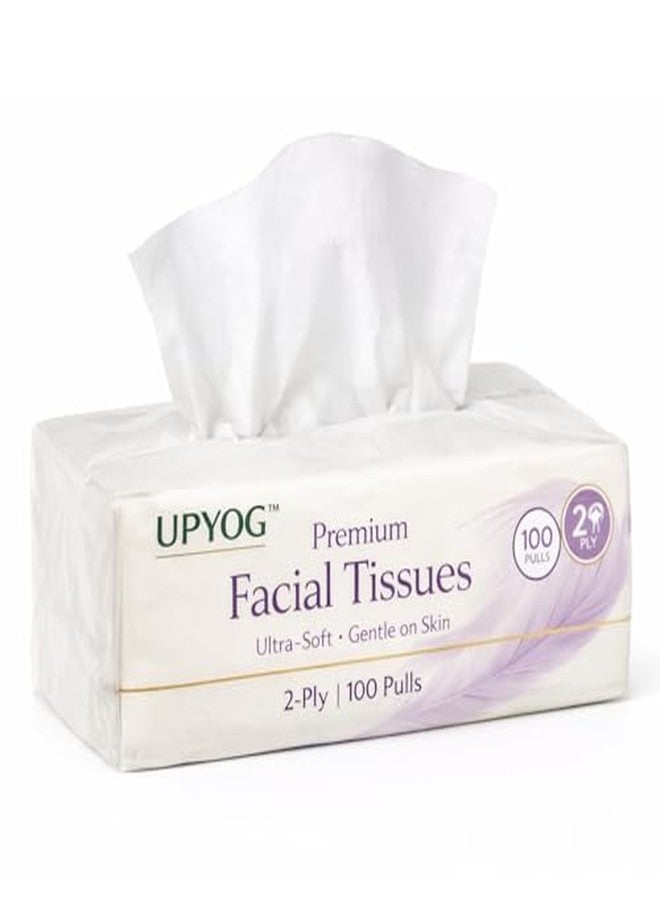 Upyog 2-Ply Facial Tissue Box - Soft Pack | 100 Pulls x 12 Packs | Extra Soft & Highly Absorbent Multipurpose Face Tissues (Pack Of 12) - Image 2
