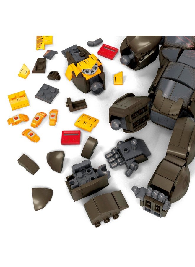 Mega Brands مجموعة بناء ميغا غودزيلا × كونغ الإمبراطورية الجديدة، تمثال عمل كونغ مع 541 قطعة وإكسسوارات، بطول 12 بوصة، لجمع الكبار - Image 3