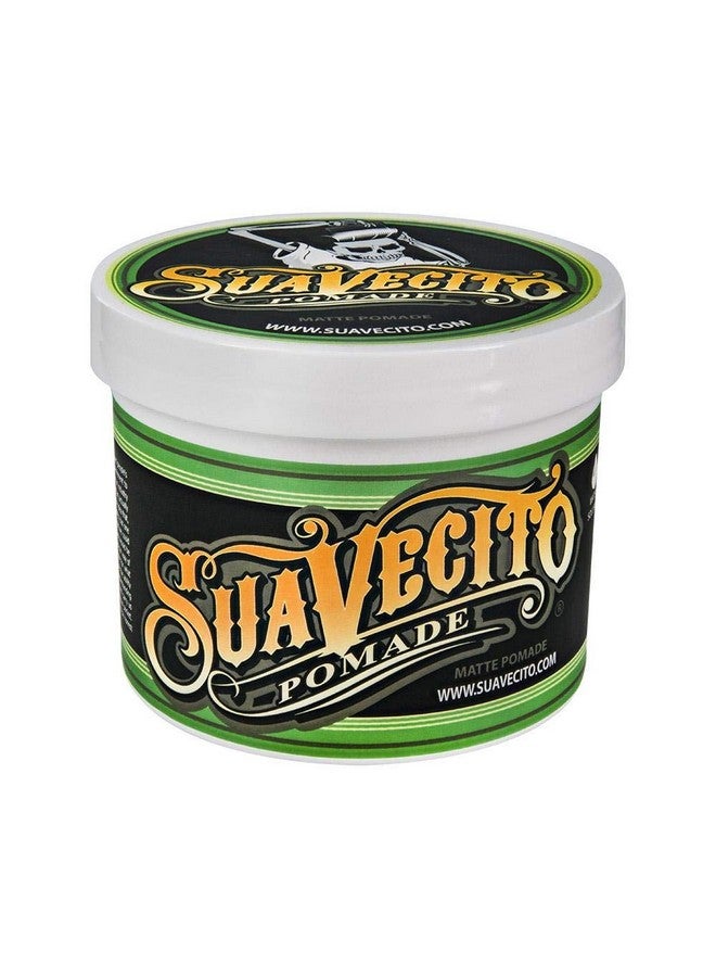 سوافي تشيتو تركيبة Suavecito Pomade Matte (خالية من اللمعان) 32 أونصة، عبوة واحدة - دهان شعر متوسط الثبات للرجال - معجون شعر غير لامع منخفض اللمعان لتسريحات الشعر ذات الملمس الطبيعي - Image 1