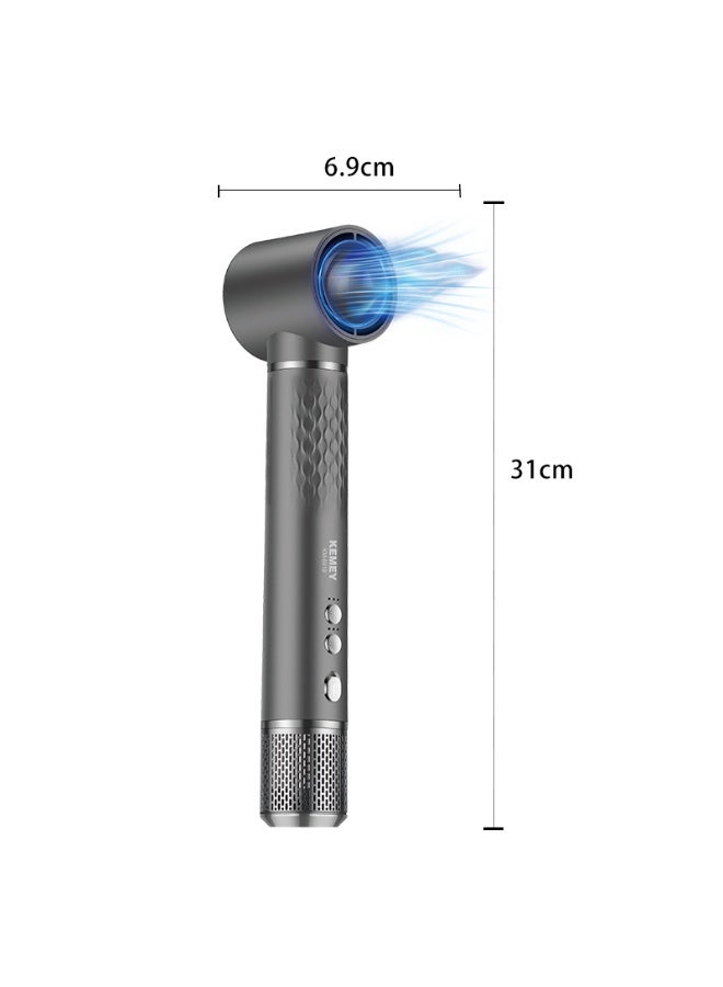 Kemei KM-6919 5-in-1 High-Speed Hair Dryer – 110,000RPM Brushless Motor, Negative Ions, Smart Temperature Control, Magnetic Nozzles, 1300W multicolour - Image 3