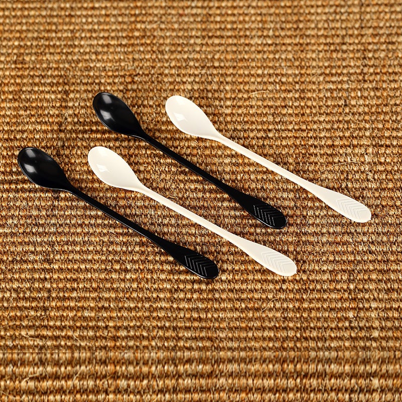 Disposable Coffee Stirring Stick Coffee Spoon Long Handle Plastic Spoon High Temperature Resistant Independent Mini Coffee Tasting Spoon - Image 5