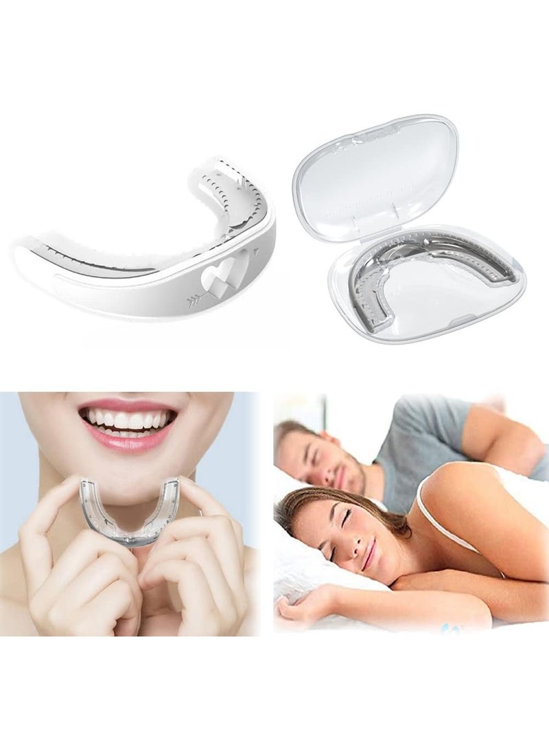 DUNISO Anti Snore Devices Snore Stopper Mouthpiece, Anti Snoring Night Mouth Guard, Sleep Aid for Grinding Teeth, Comfortable to Wear，Easy to Clean，for Prevent Teeth Grinding Disorder and Clenching at Night - Image 1