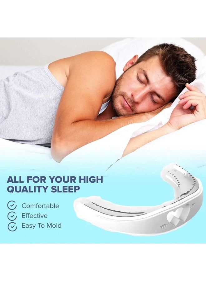 DUNISO Anti Snore Devices Snore Stopper Mouthpiece, Anti Snoring Night Mouth Guard, Sleep Aid for Grinding Teeth, Comfortable to Wear，Easy to Clean，for Prevent Teeth Grinding Disorder and Clenching at Night - Image 3